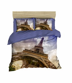 L'essentiel linge de maison Juego de funda nórdica doble con impresión 3D, 200 x 220 cm